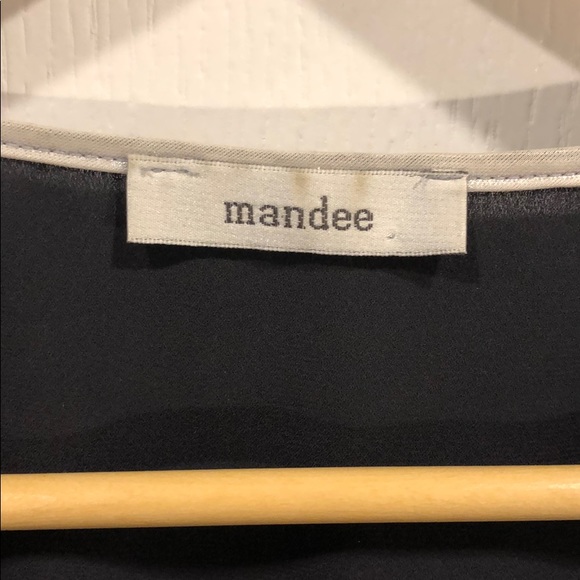 Grey, sleeveless blouse with silver accents - Picture 3 of 7